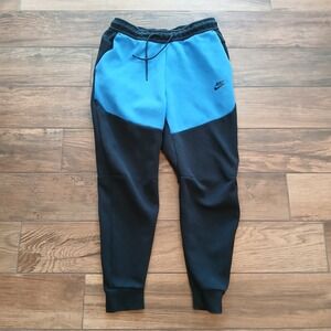 Nike Blue and Black Sweatpants